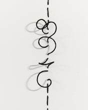 Load image into Gallery viewer, Black embroidery loops on canvas